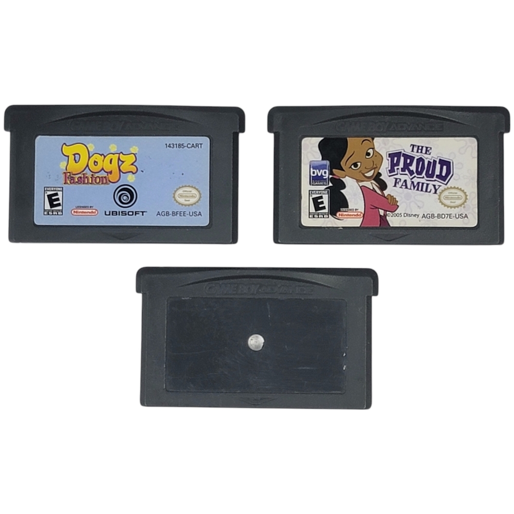 Nintendo Game Boy Advance The Proud Family, Dogz Fashion, & The Powerpuff Girls